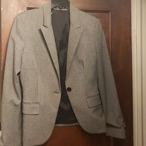 Womens Express blk and white tweed  blazer